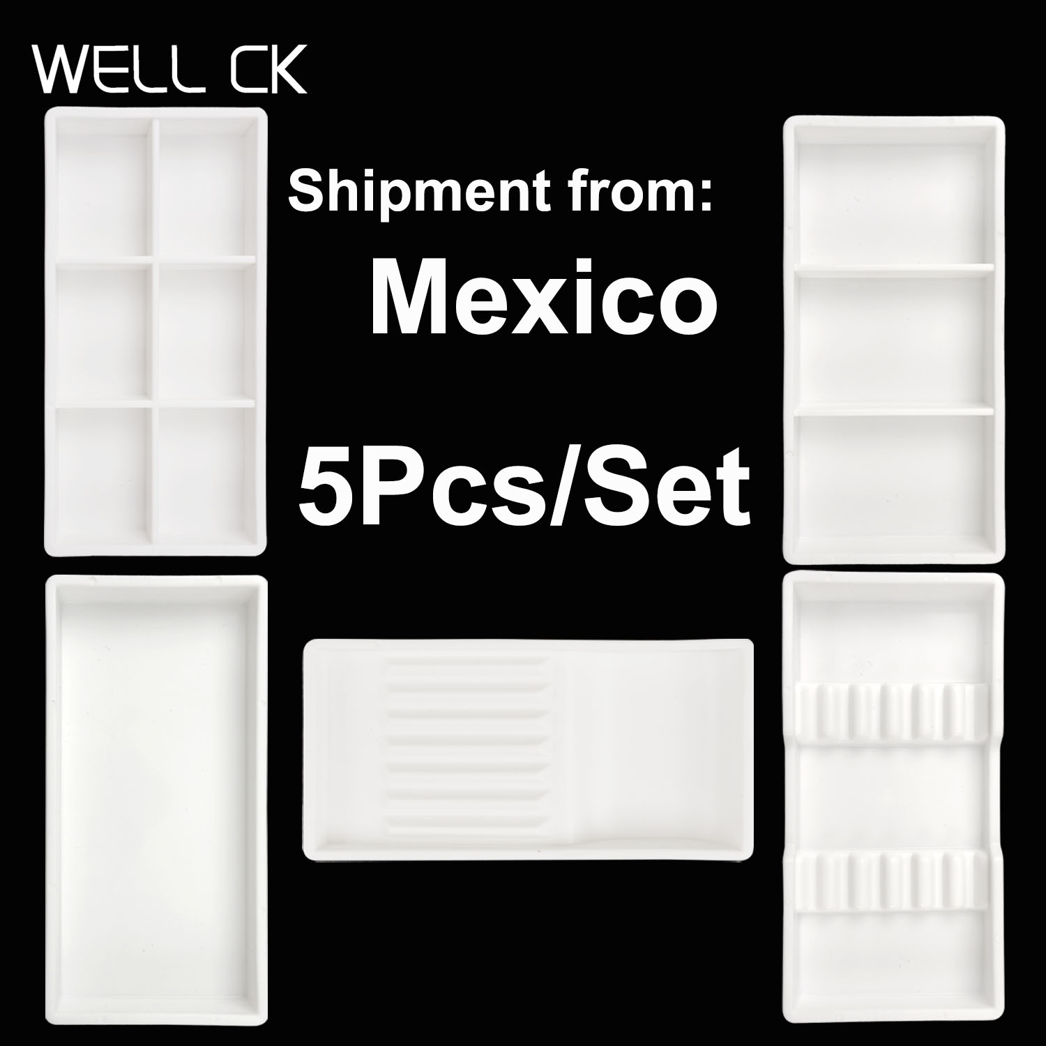 5Pcs/Set Autoclavable Trays Pl - Drawer Organizer Tray recension och pris