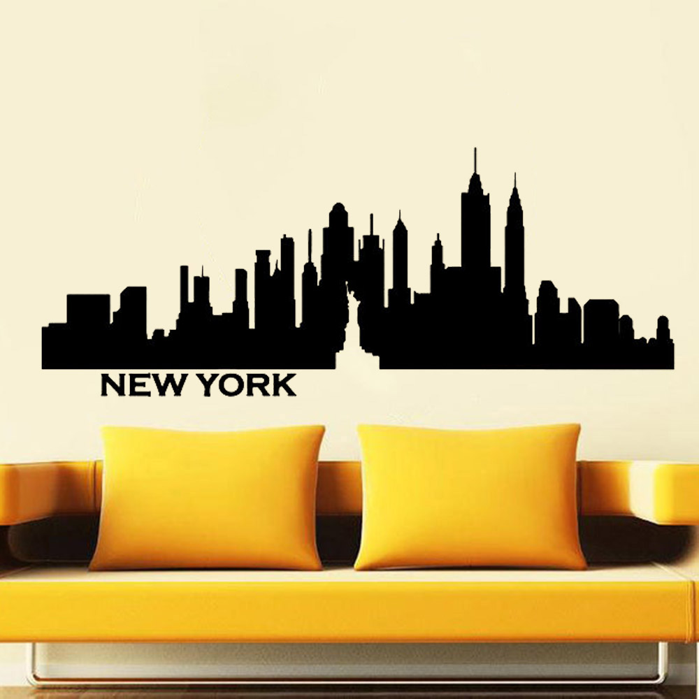 New York City Wall Decal Skyli - Office Furniture York recension och pris