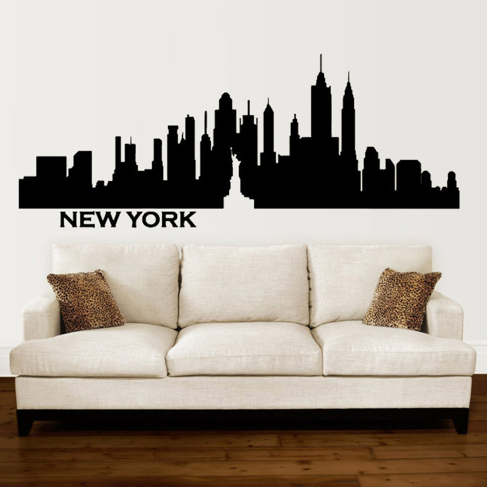 New York City Wall Decal Skyli - Office Furniture York recension och pris