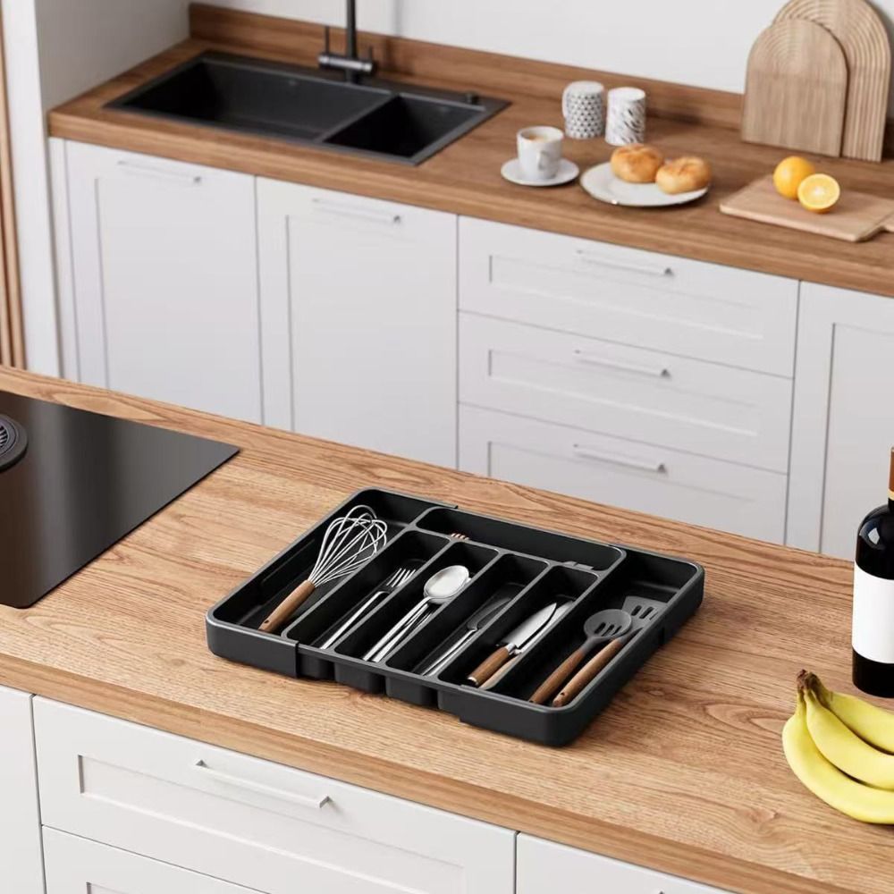 Adjustable Cutlery Drawer Orga - Drawer Organizer Tray recension och pris