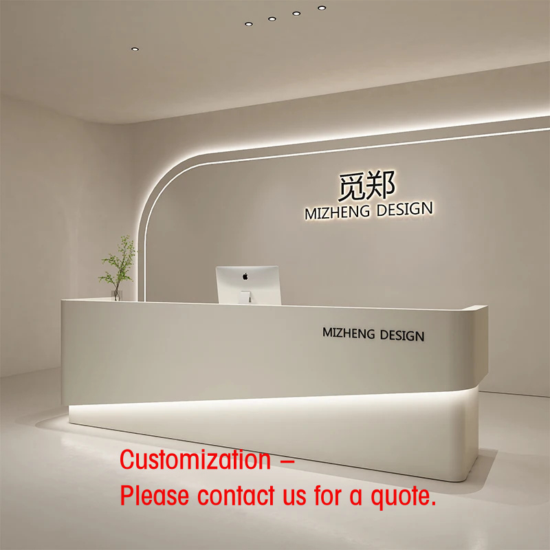 custom.Modern Simple MDF Recep - Reception Desk Counter recension och pris