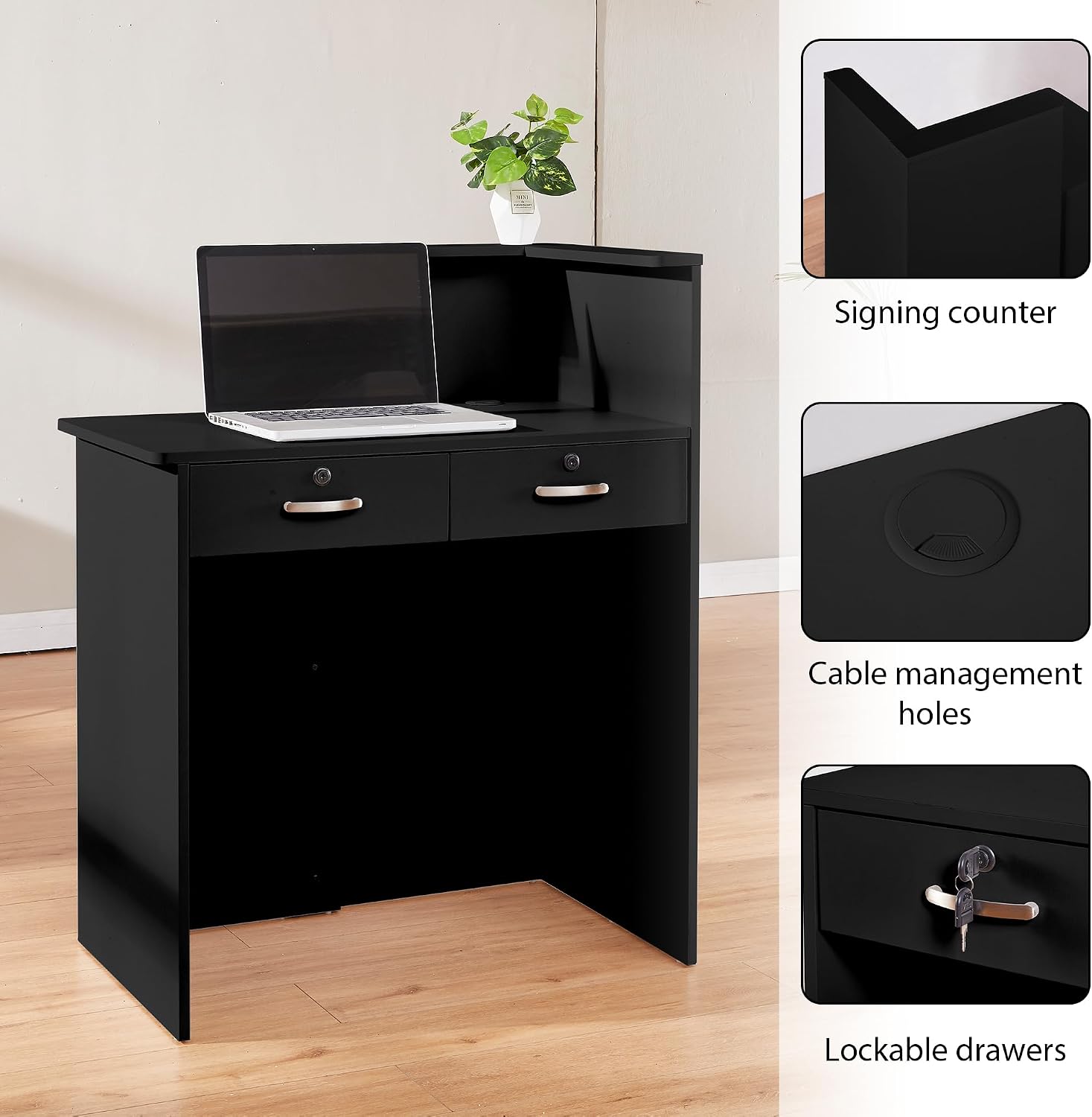 Small Reception Desk with Coun - Reception Desk Counter recension och pris