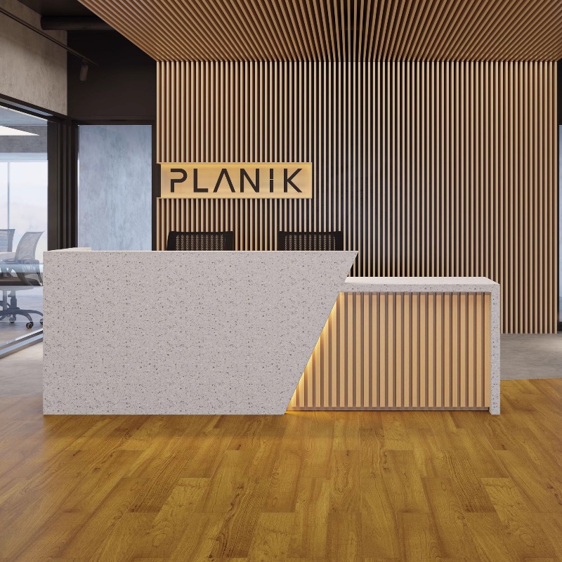 Company front desk, reception  - Reception Desk Counter recension och pris