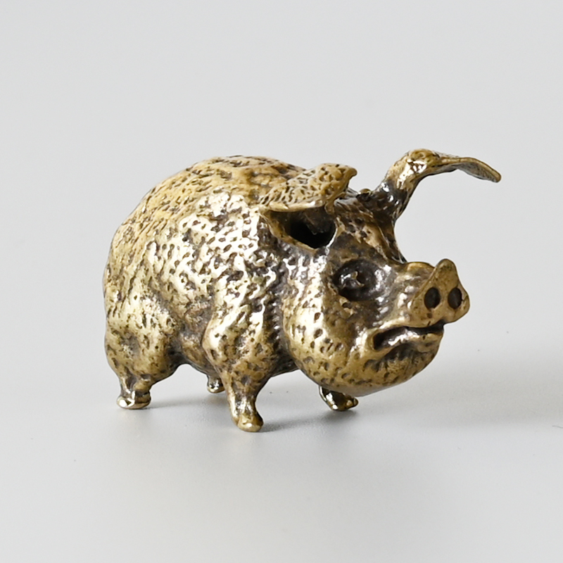 Vintage Brass Pig Small Orname - Office Furniture Loft recension och pris