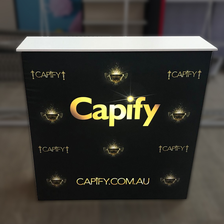 Aluminum Backlit Pop up Trade  - Reception Desk Counter recension och pris