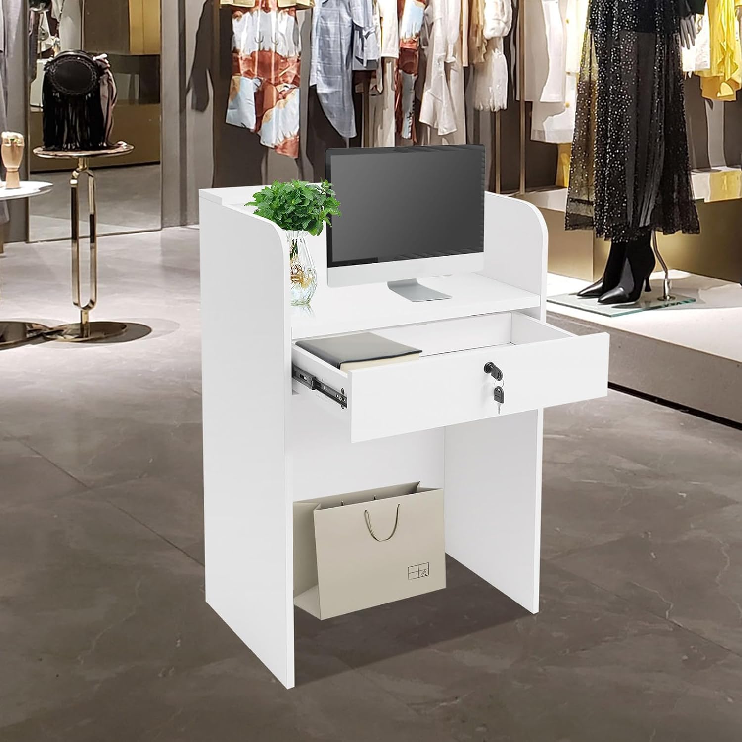 Small Reception Desk with Coun - Reception Desk Counter recension och pris