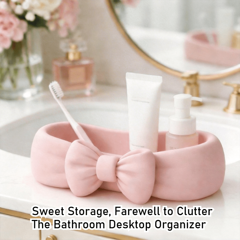 Cute Bow Shaped Makeup Organiz - Drawer Organizer Tray recension och pris
