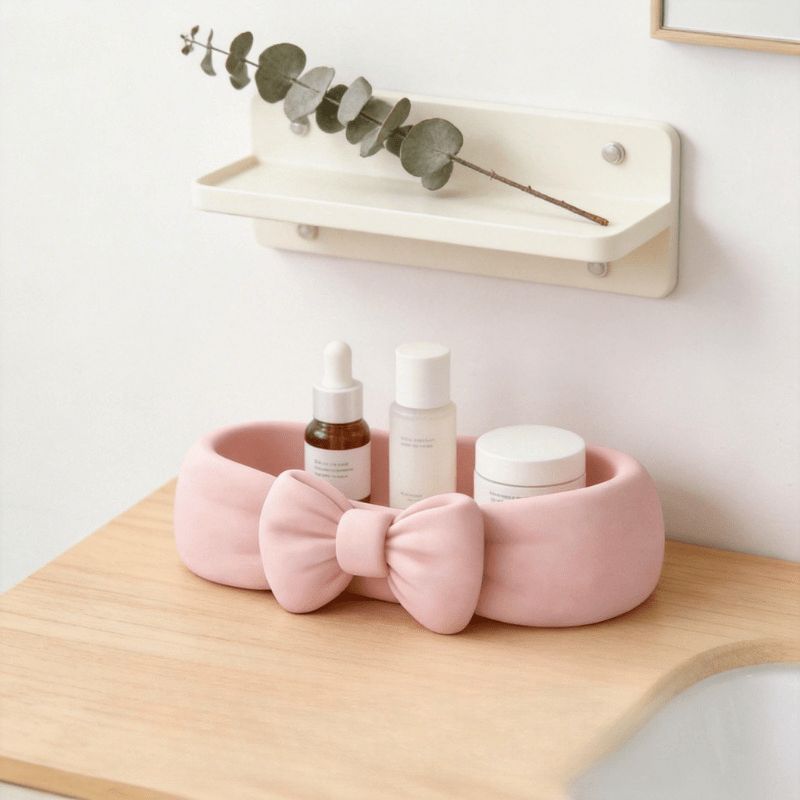 Cute Bow Shaped Makeup Organiz - Drawer Organizer Tray recension och pris