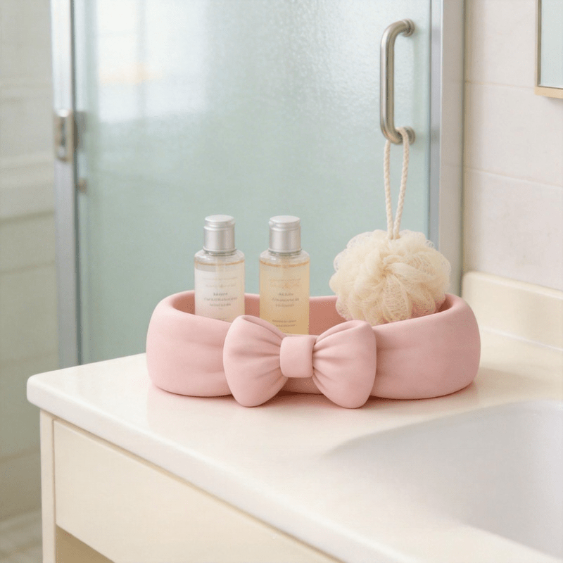 Cute Bow Shaped Makeup Organiz - Drawer Organizer Tray recension och pris