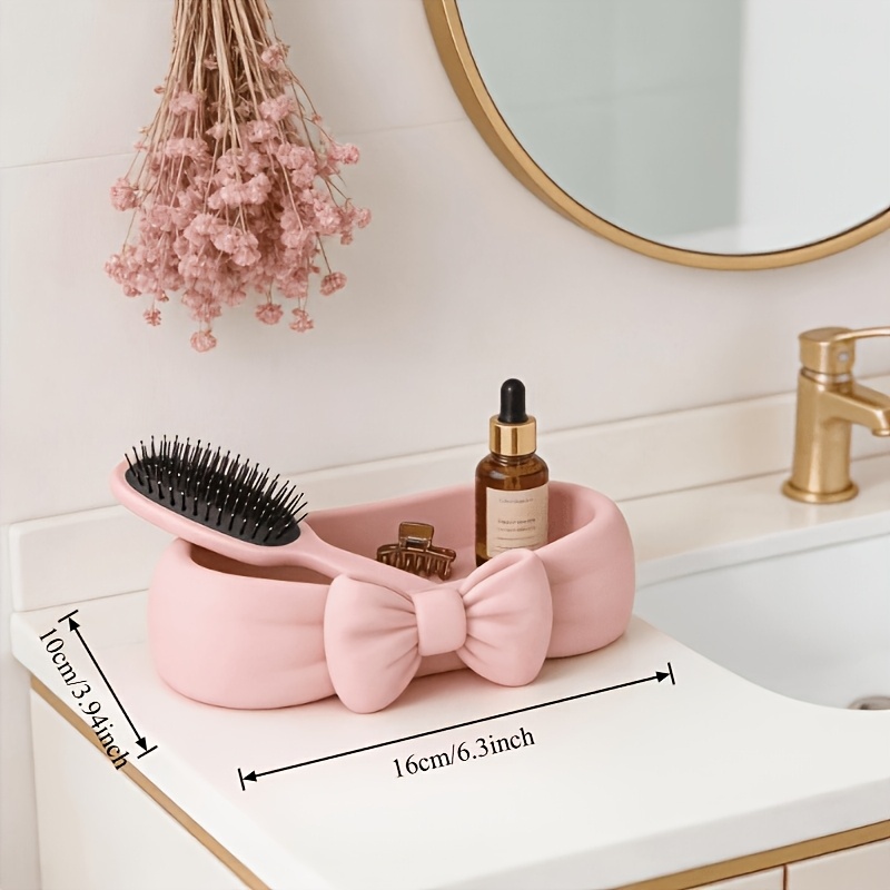 Cute Bow Shaped Makeup Organiz - Drawer Organizer Tray recension och pris
